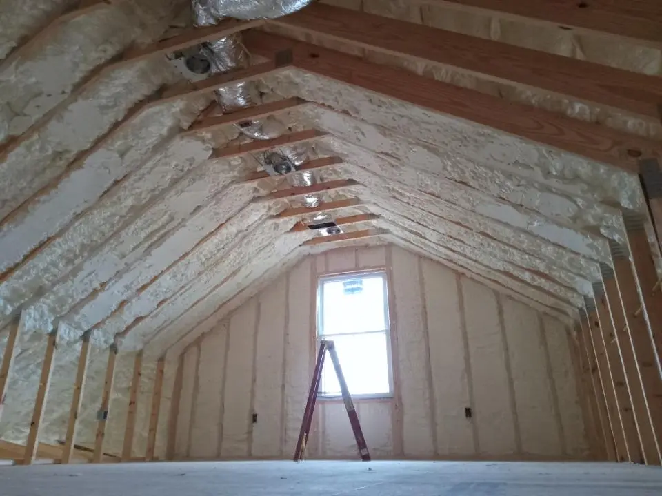Spray foam roofing application for Crawl Space Insulation project in Edmond